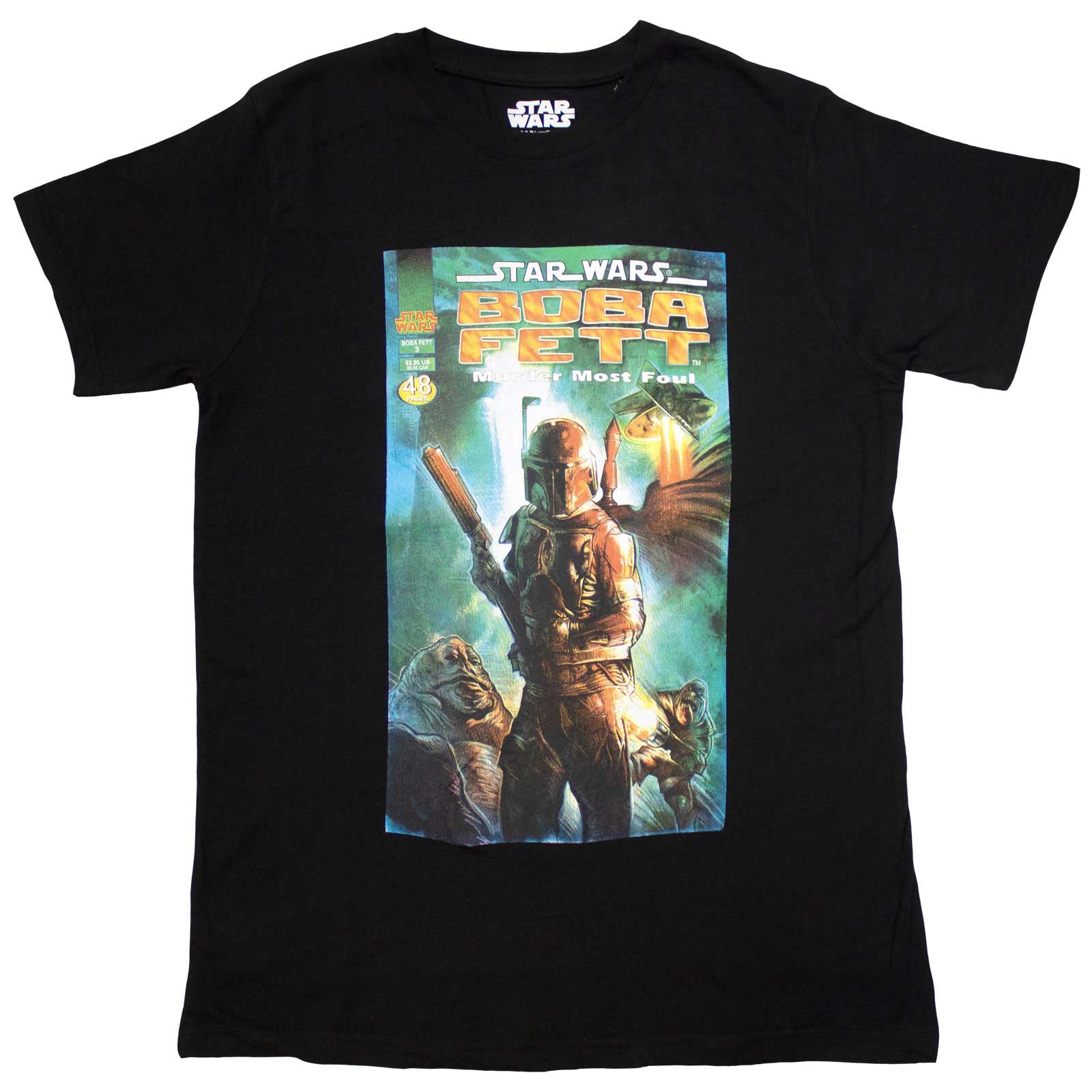 Star Wars: Boba Fett Comic Cover T-shirt – officielt merchandise