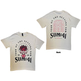 Sum 41: Tour '24 Pt.2 Pink Skull (Natural) (Ex - Tour) T-shirt – officielt merchandise