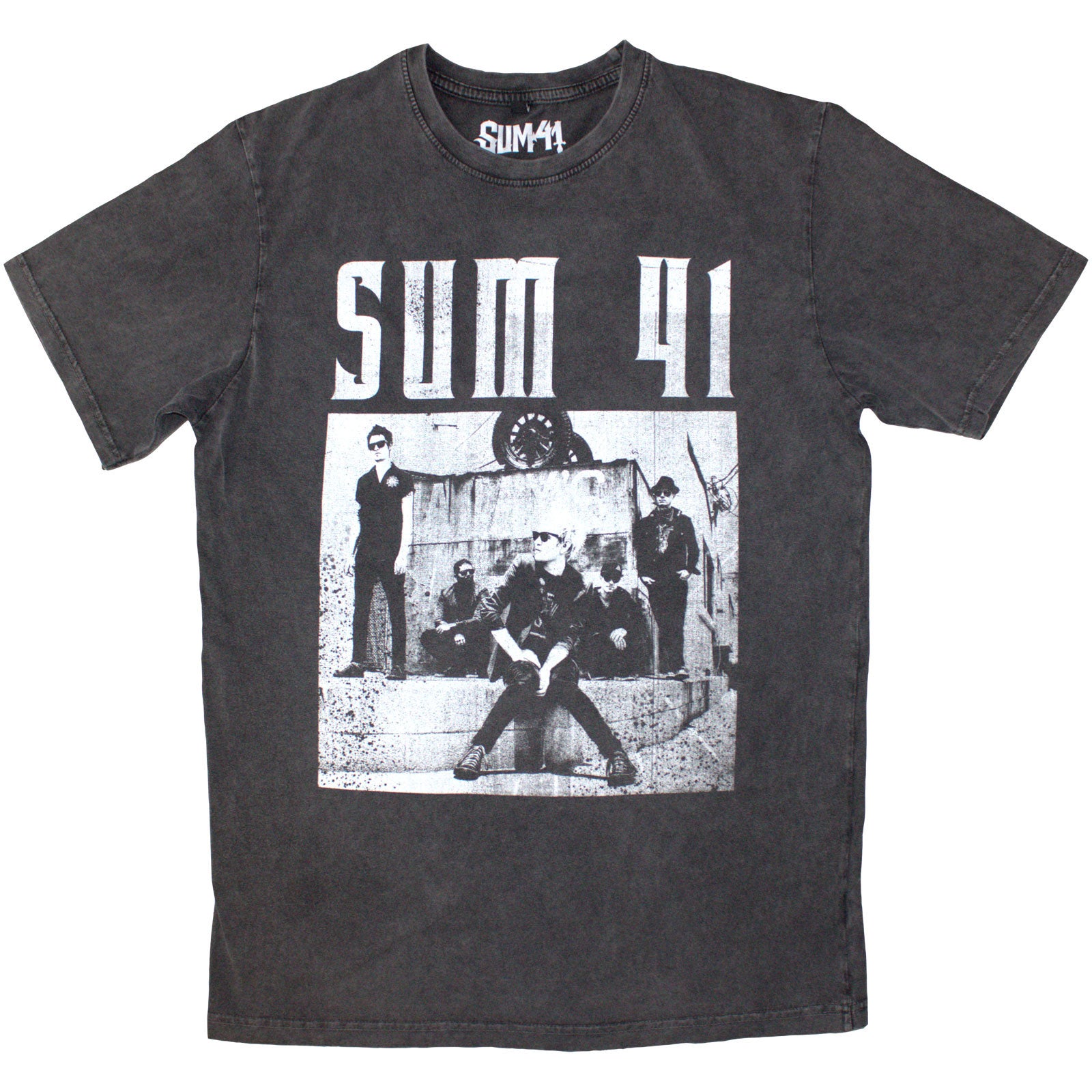 Sum 41: Box Photo Stone Wash T-Shirt (Wash)