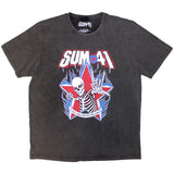 Sum 41: All Killer No Filler Skeleton Stone Wash T-Shirt (Wash)