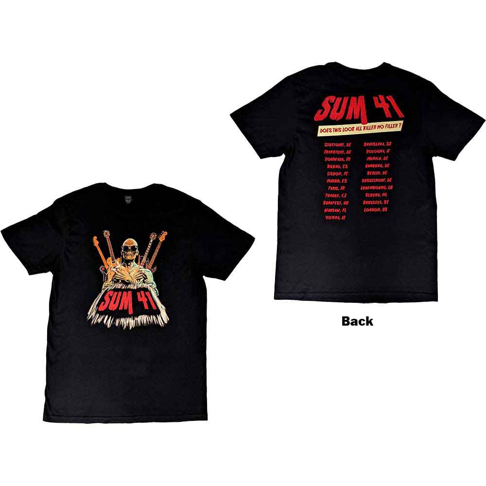 Sum 41: Does This Look Like All Killer No Filler European Tour 2022 T-shirt – officielt merchandise