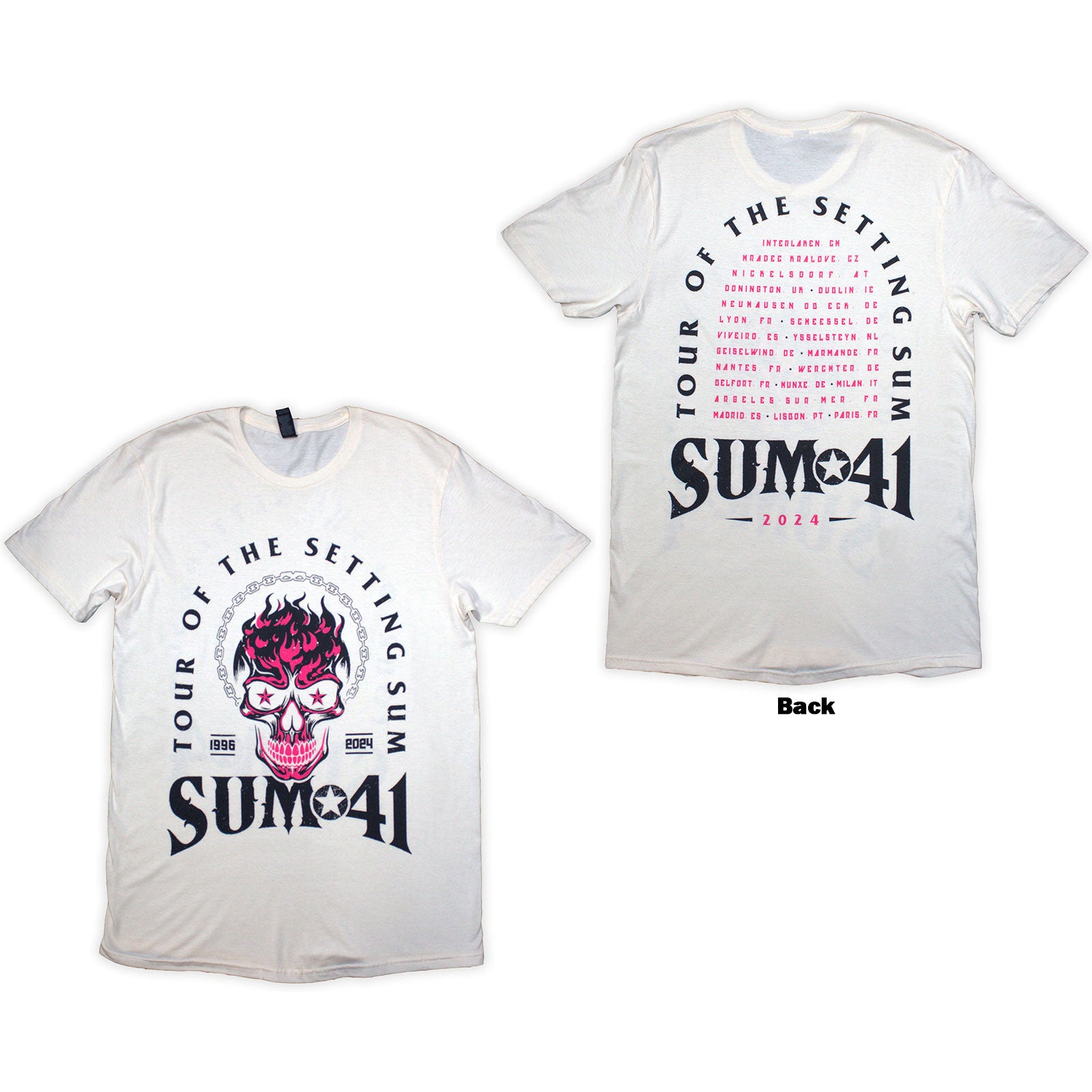 Sum 41: Tour '24 Pink Skull T-Shirt