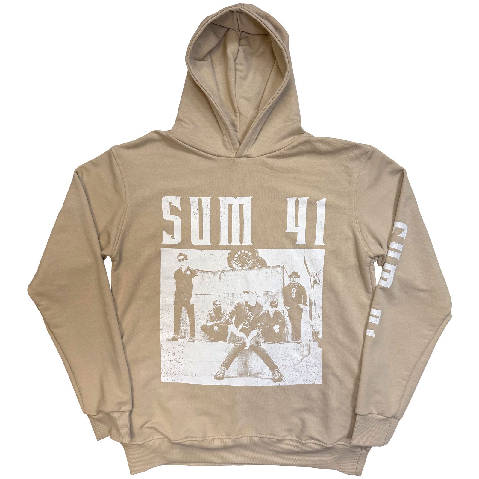 Sum 41: Band Photo (Natural) Hoodie – officielt merchandise