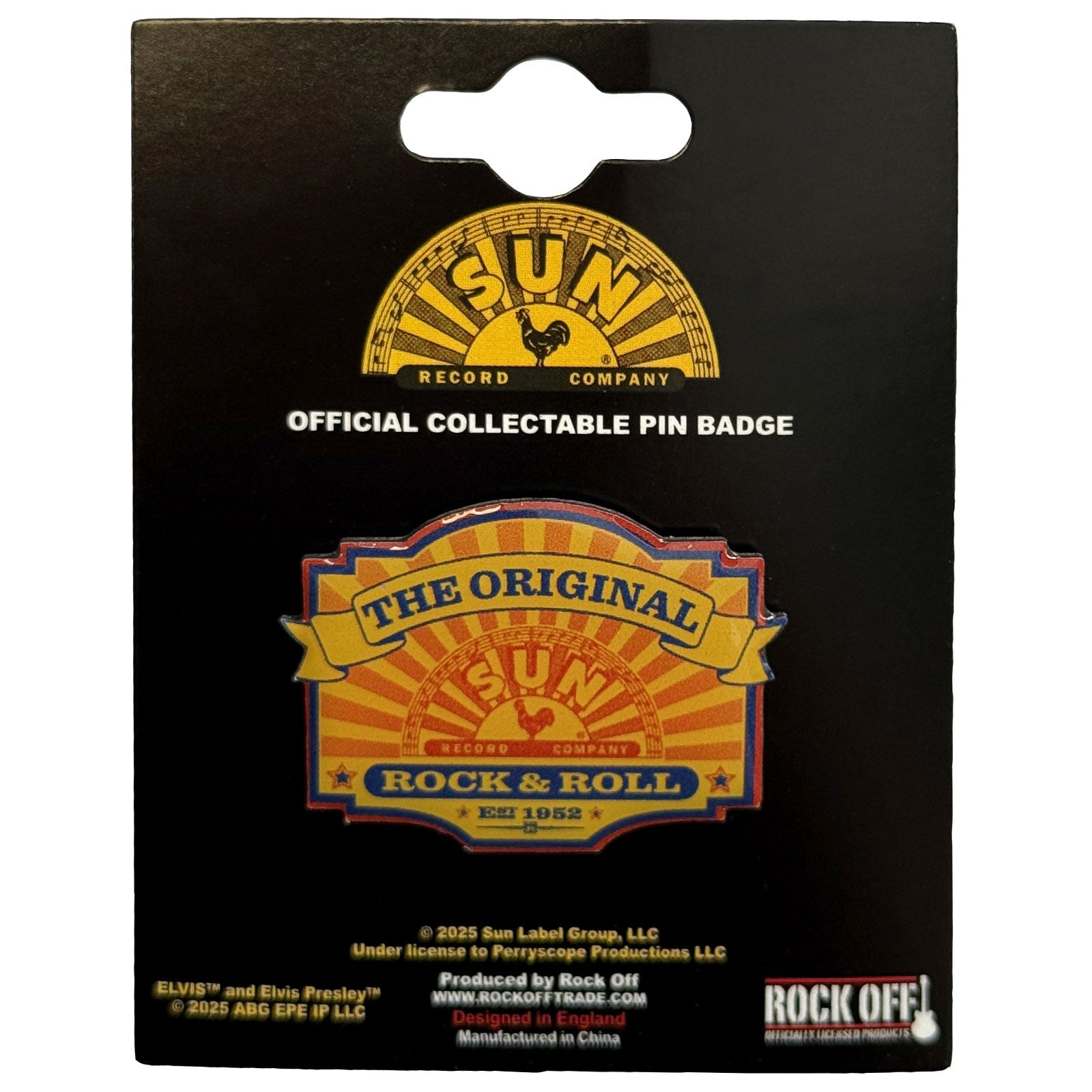 Sun Records: Elvis The Original Pin Badge