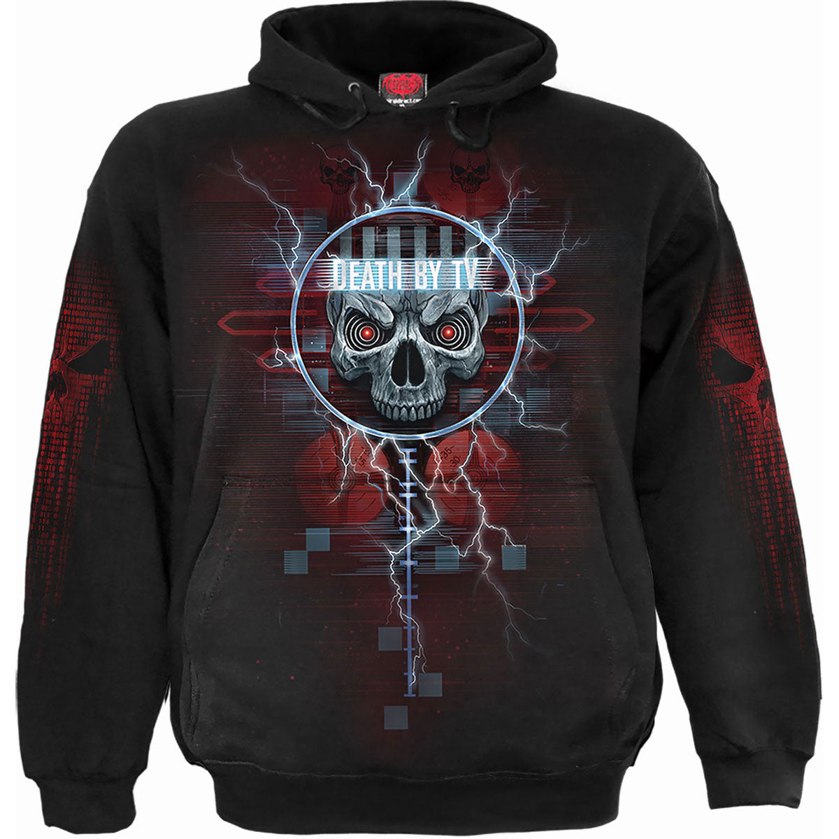 Spiral: Death By Tv (Back & Sleeve Print) Hoodie – officielt merchandise