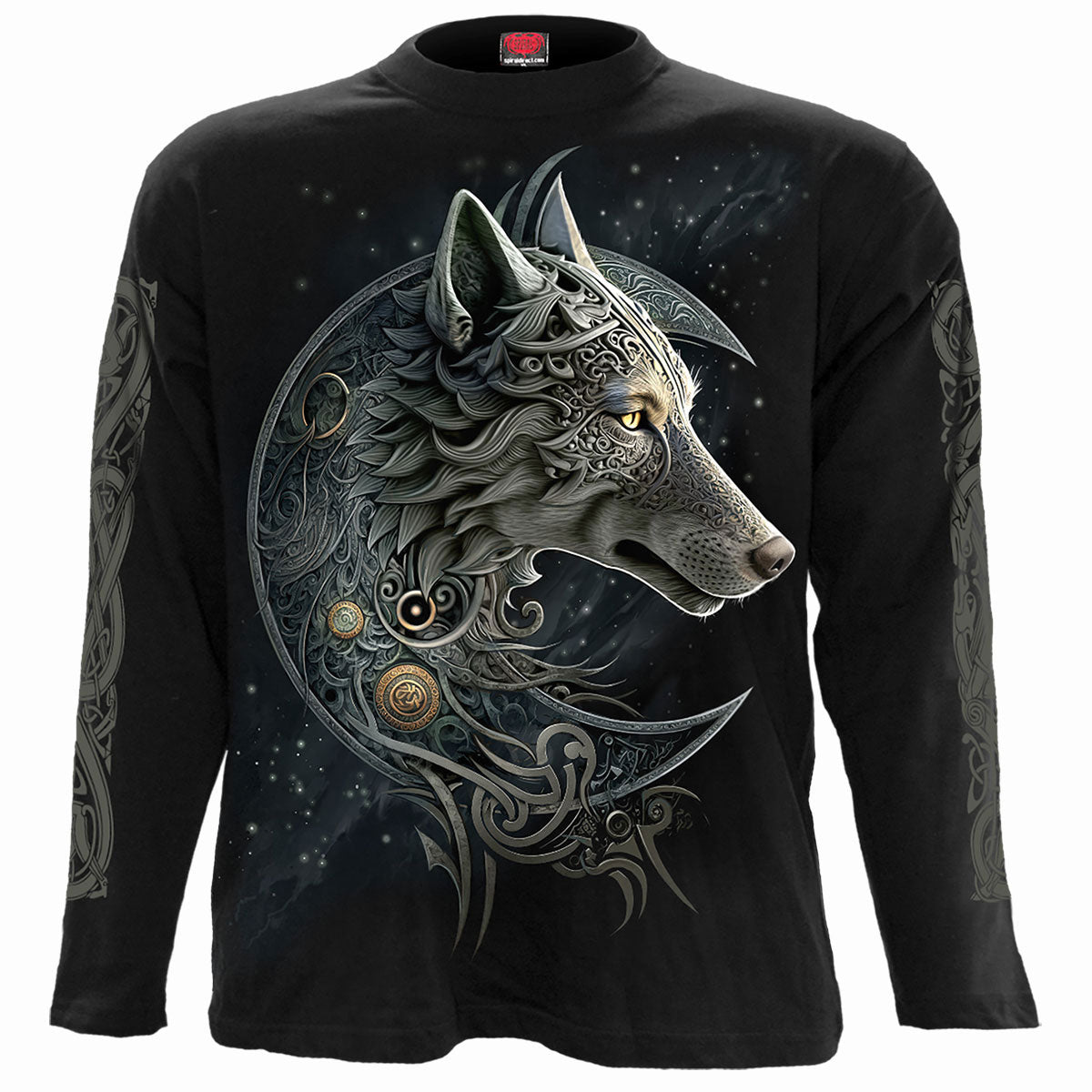 Spiral: Celtic Wolf (Back & Sleeve Print) Long Sleeve – officielt merchandise