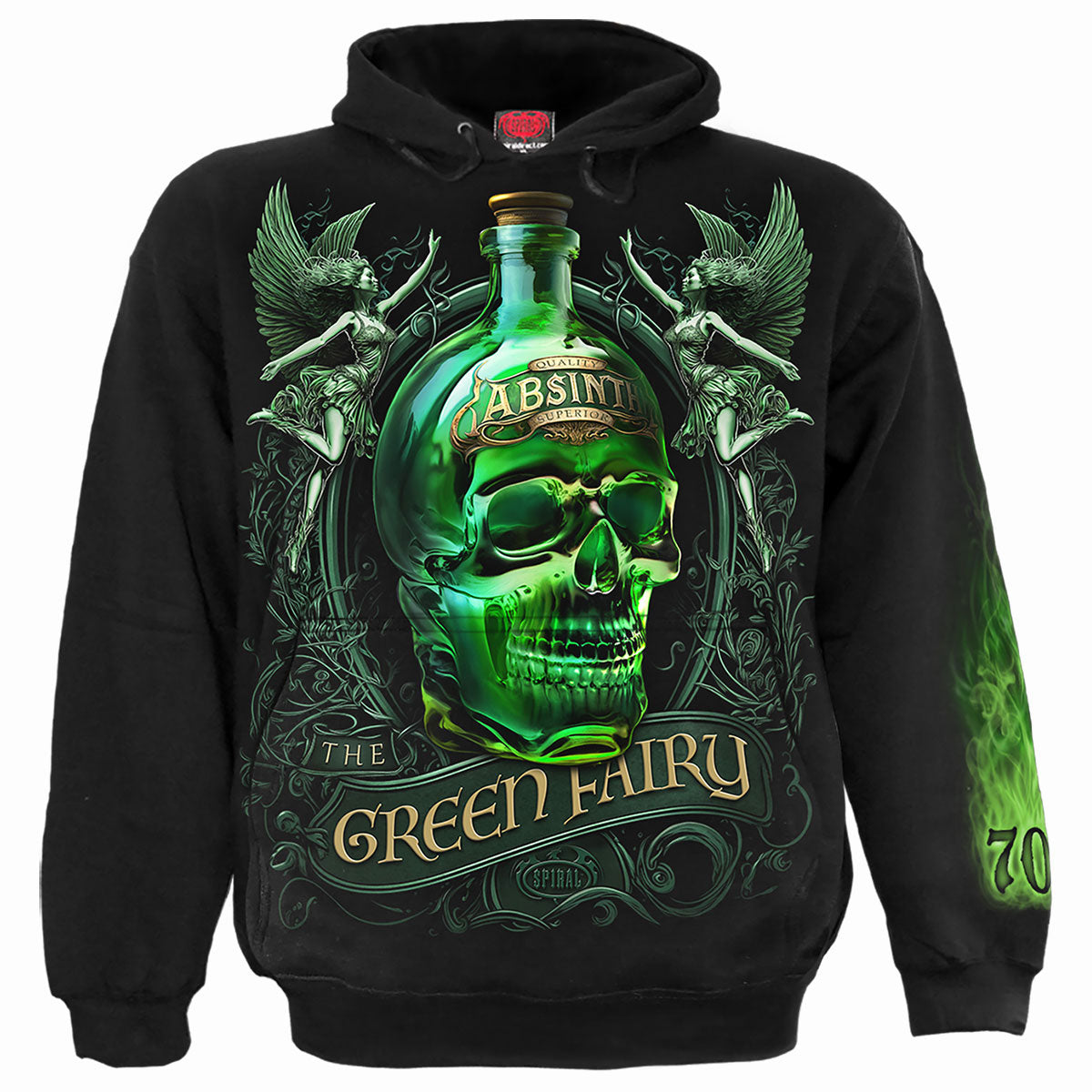 Spiral: The Green Fairy (Back & Sleeve Print) Hoodie – officielt merchandise