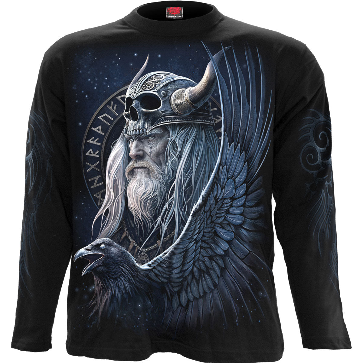 Spiral: Odin's Warrior (Back & Sleeve Print) Long Sleeve – officielt merchandise