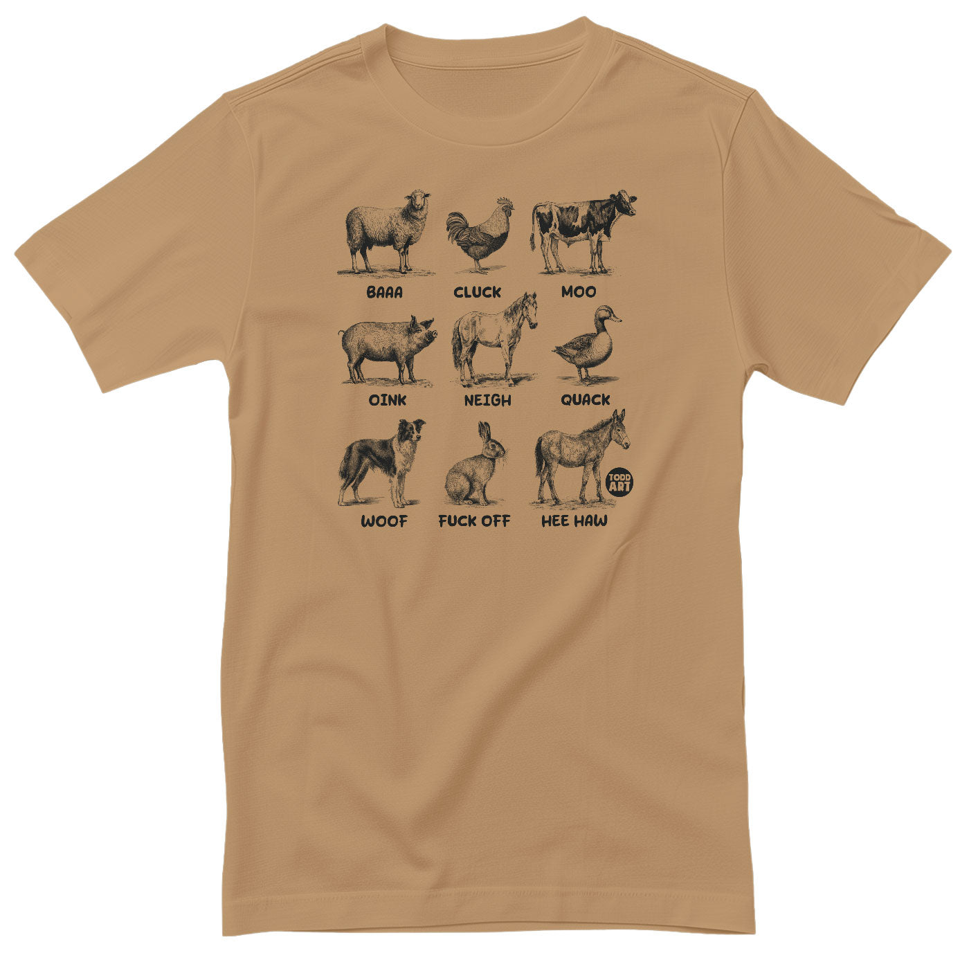 The Sounds Of Farm Animals - ToddArt T-Shirt
