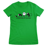Evolution Of The Boy - ToddArt Girly Tee