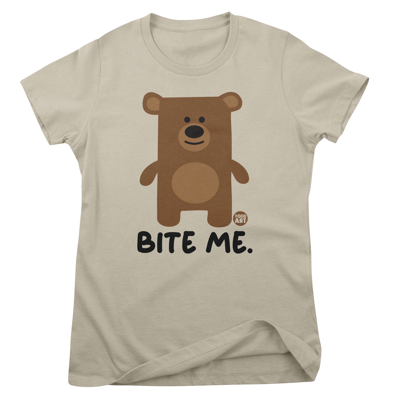 Bite Me - Don't Care Bear Girly Tee