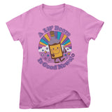 A Lil' Booze Is Good News - ToddArt Girly Tee