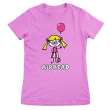 Dum Blond - AIRHEAD - ToddArt Girly Tee