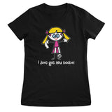 Dum Blond - I Just Got New Boobs - ToddArt Girly Tee