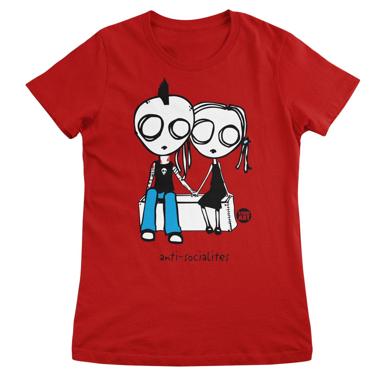 Anti-Socialites - ToddArt Girly Tee