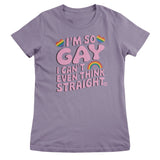Can't Think Straight - ToddArt Girly Tee