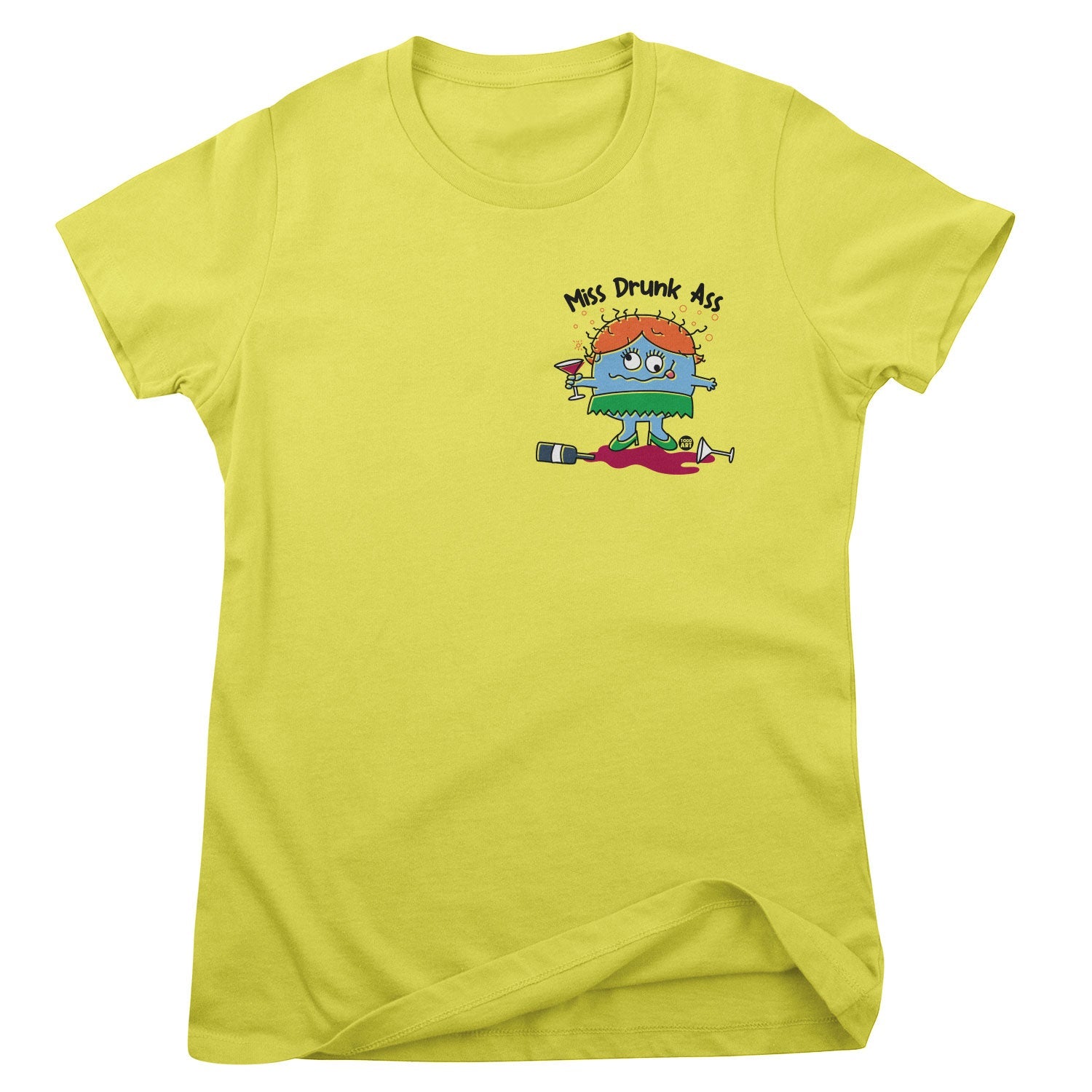 Miss Drunk Ass - ToddArt Girly Tee