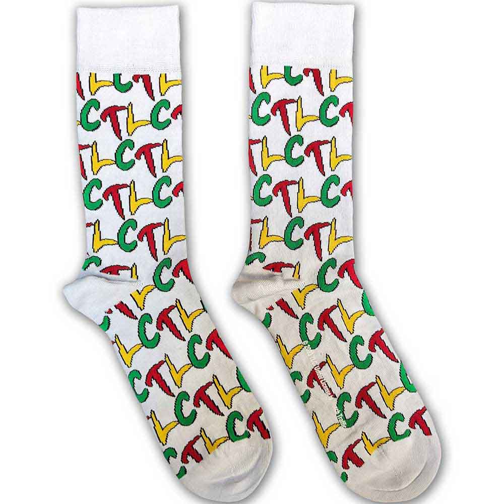 TLC: Logo Repeat (UK Size 7 - 11) Strømper – officielt merchandise