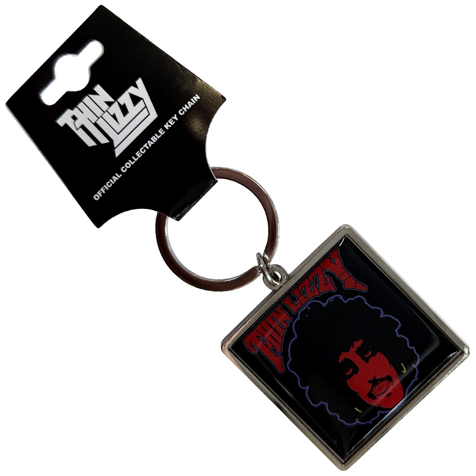 Thin Lizzy: Phil & Logo Red Keychain
