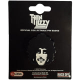 Thin Lizzy: Phil Portrait Pin Badge