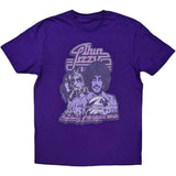 Thin Lizzy: Vagabonds of the Western World Mono Distressed (Purple) T-shirt – officielt merchandise