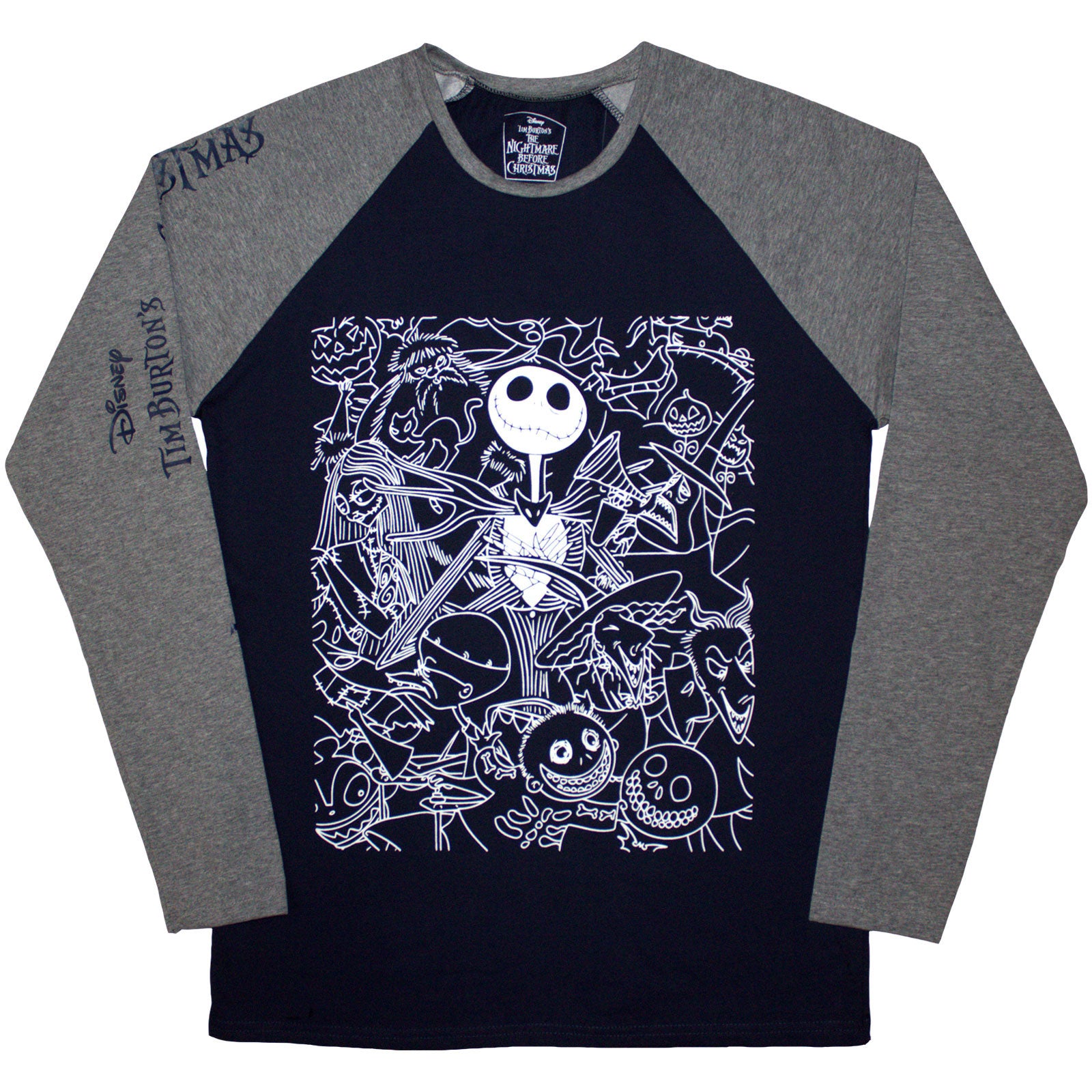 The Nightmare Before Christmas: Jack Crowd Raglan T-Shirt (Embellished)