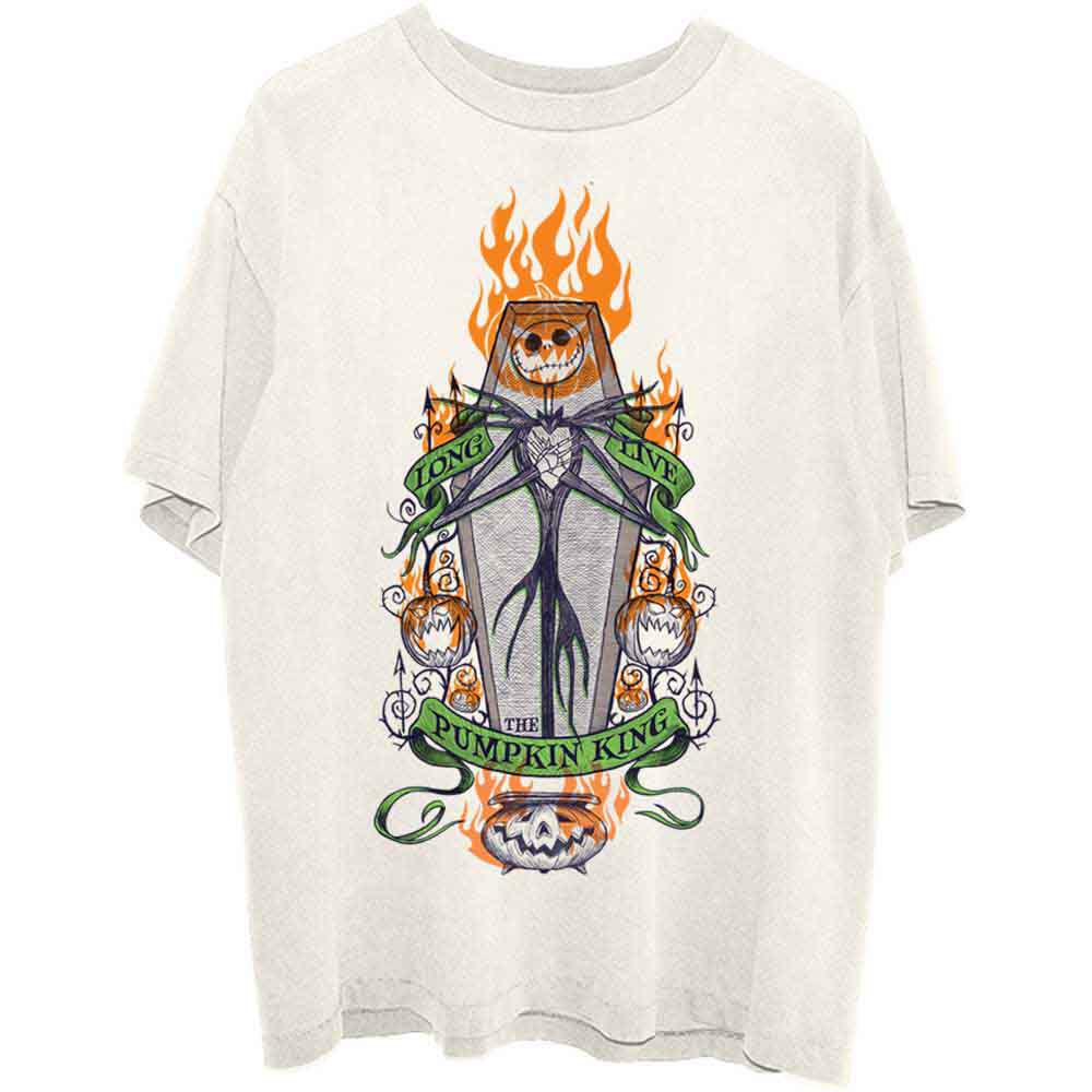 The Nightmare Before Christmas: Orange Flames Pumpkin King T-Shirt