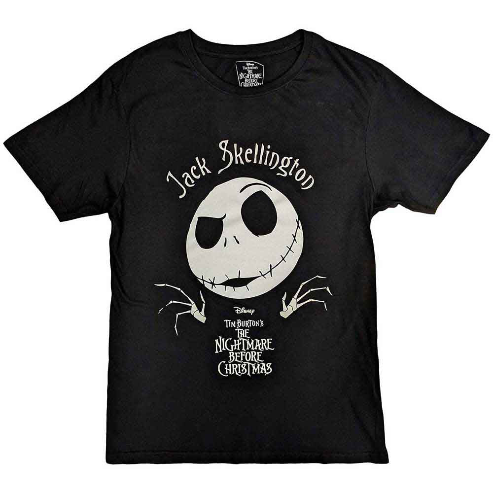 The Nightmare Before Christmas: Jack Head (Embellished) T-shirt – officielt merchandise