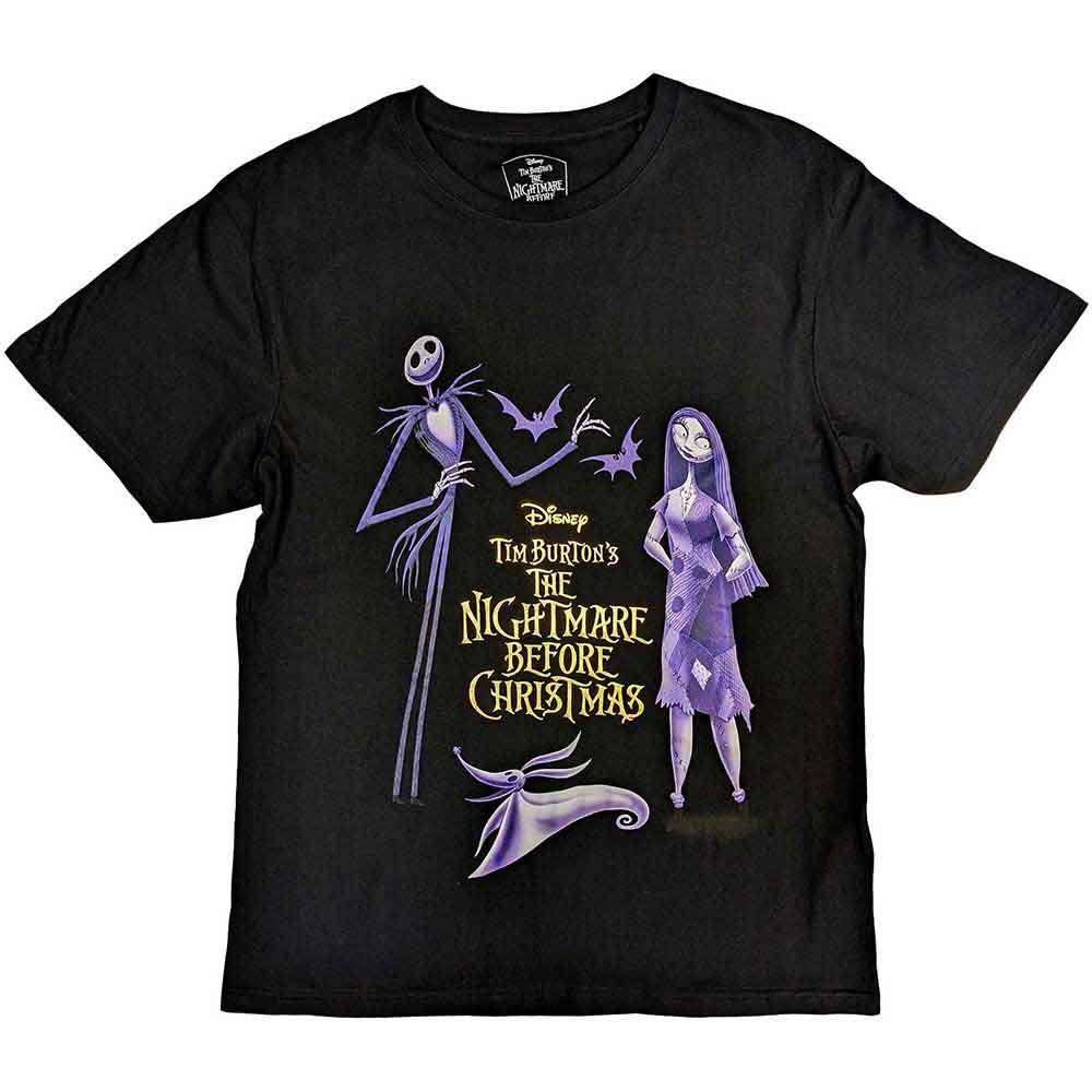 The Nightmare Before Christmas: Purple Characters (Embellished) T-shirt – officielt merchandise
