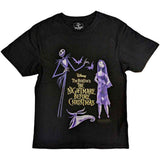 The Nightmare Before Christmas: Purple Characters (Embellished) T-shirt – officielt merchandise