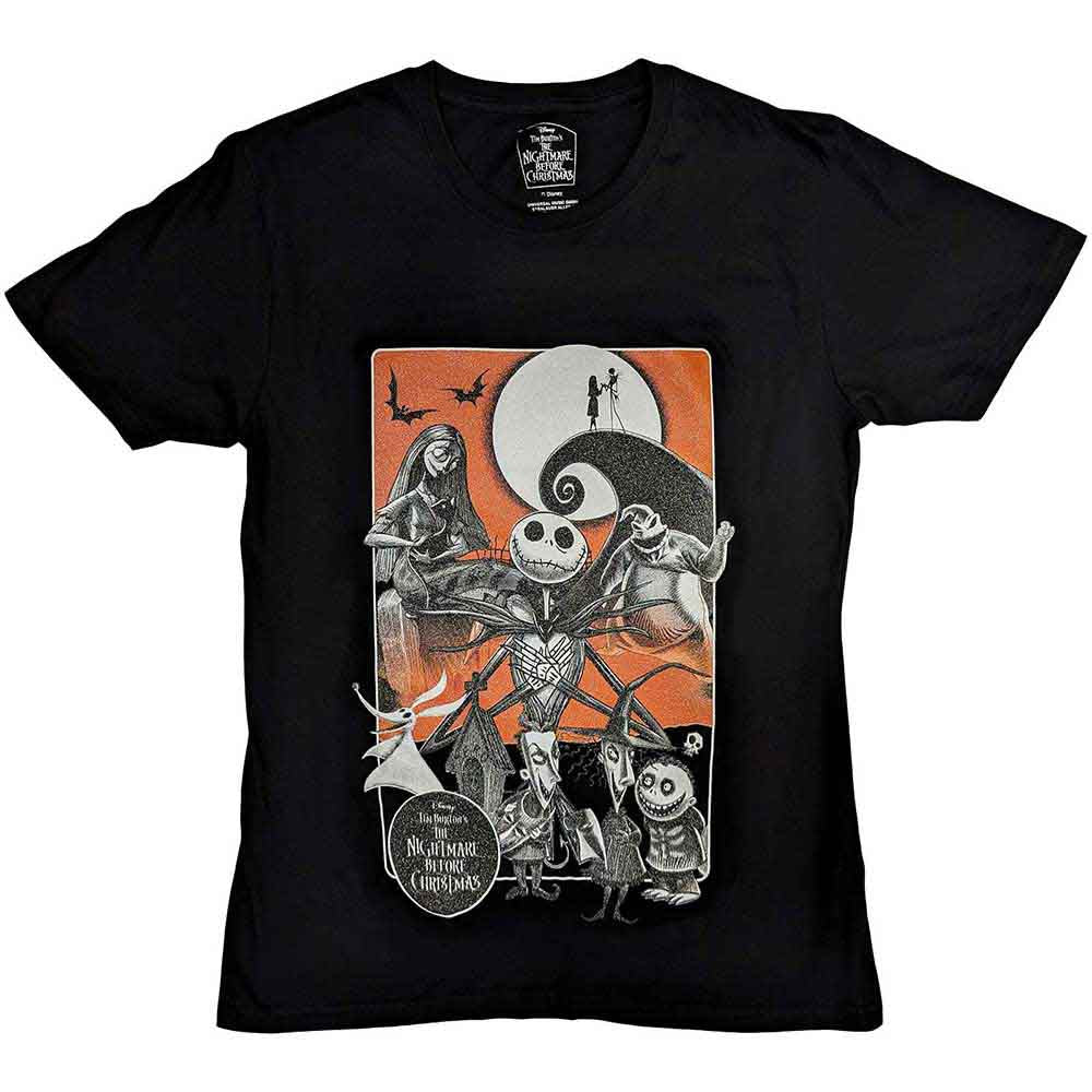 The Nightmare Before Christmas: Orange Moon (Embellished) T-shirt – officielt merchandise