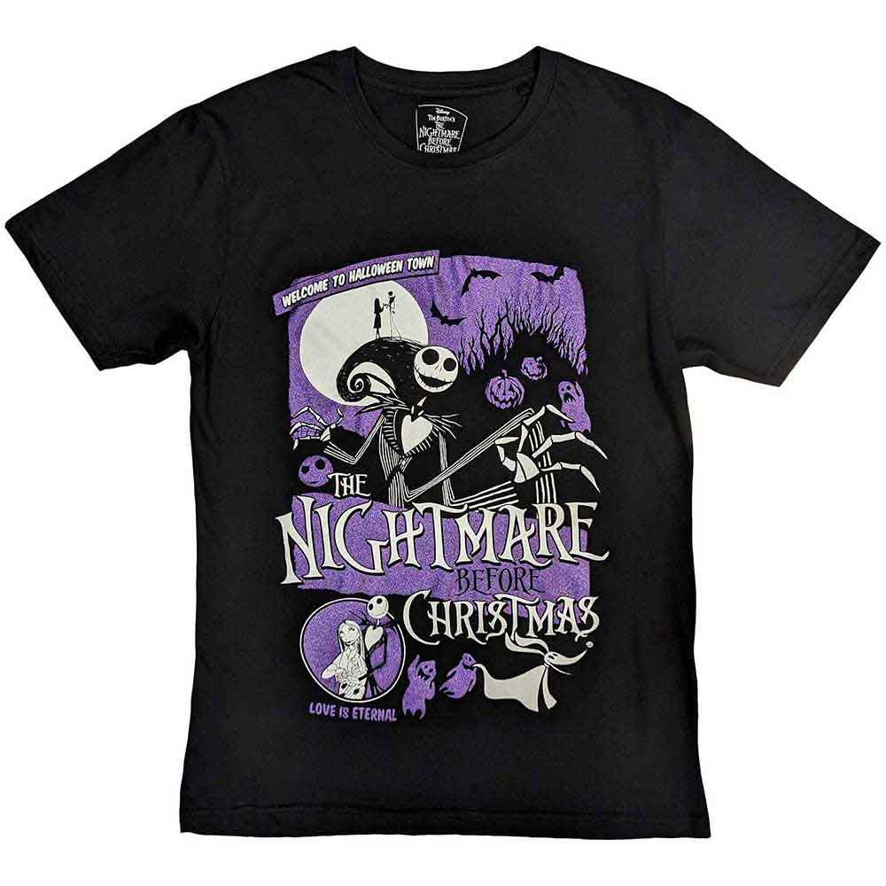 The Nightmare Before Christmas: Welcome To Halloween Town (Embellished) T-shirt – officielt merchandise