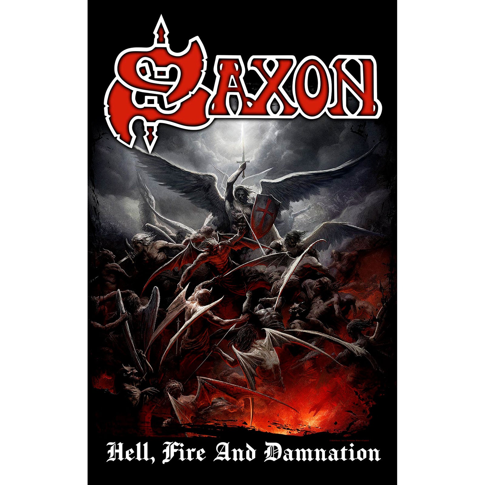 Saxon: Hell - Fire And Damnation Plakat – officielt merchandise