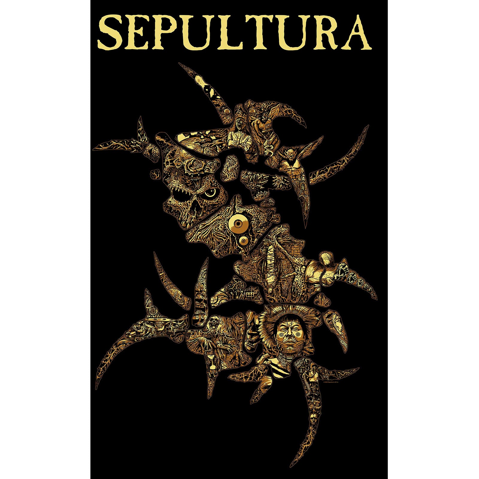 Sepultura: Discography Textile Poster