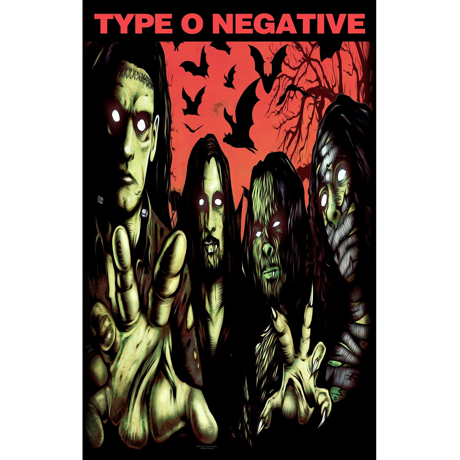Type O Negative: Halloween Textile Poster