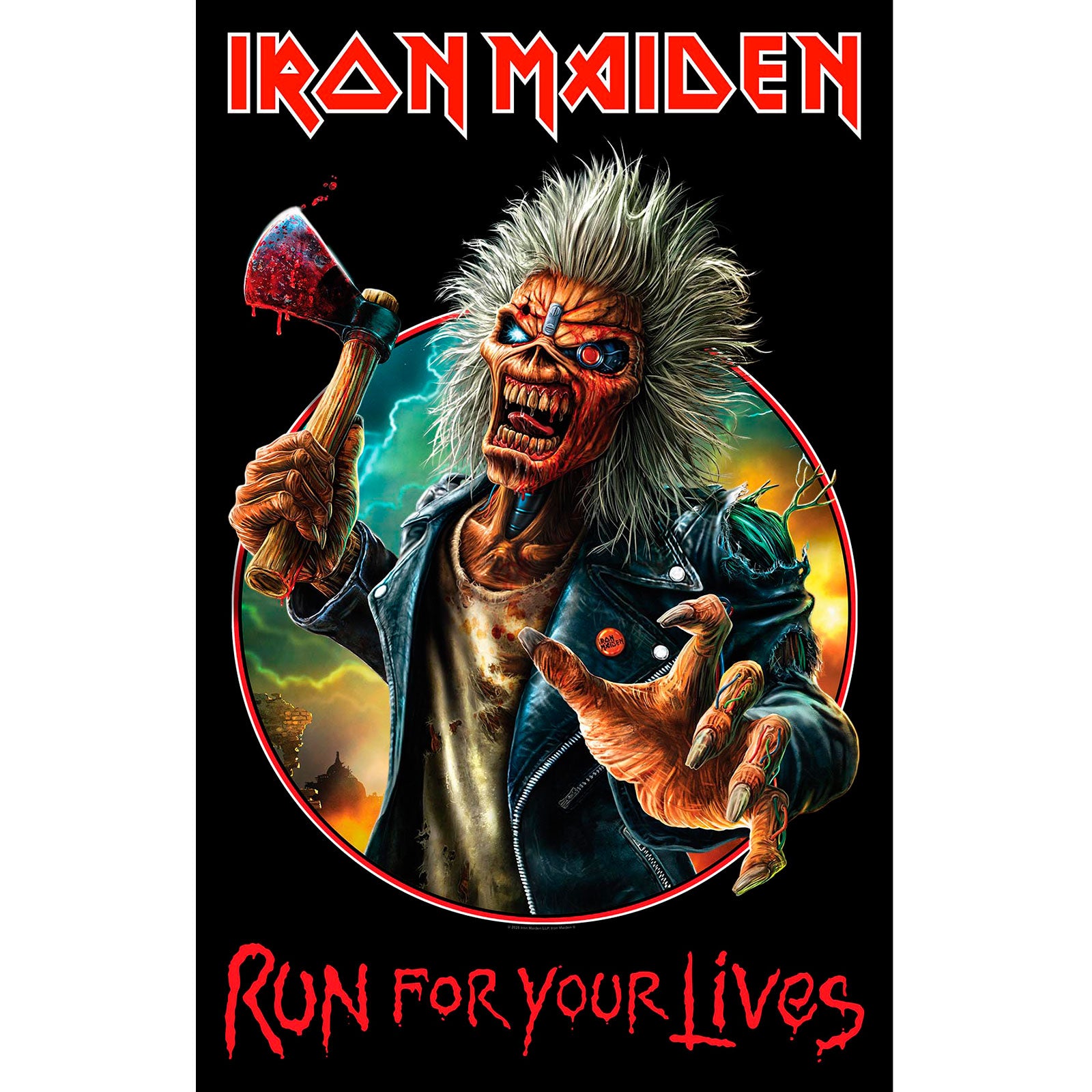 Iron Maiden: Run For Your Lives Textile Poster