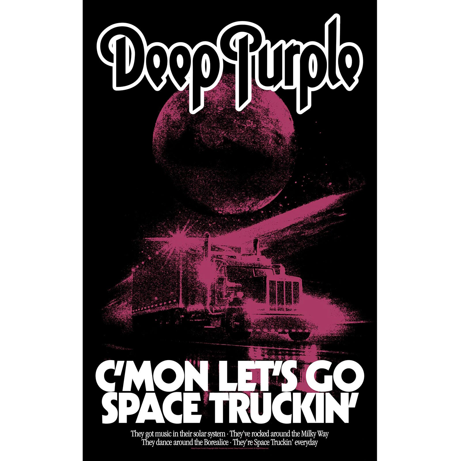 Deep Purple: Space Truckin' Textile Poster