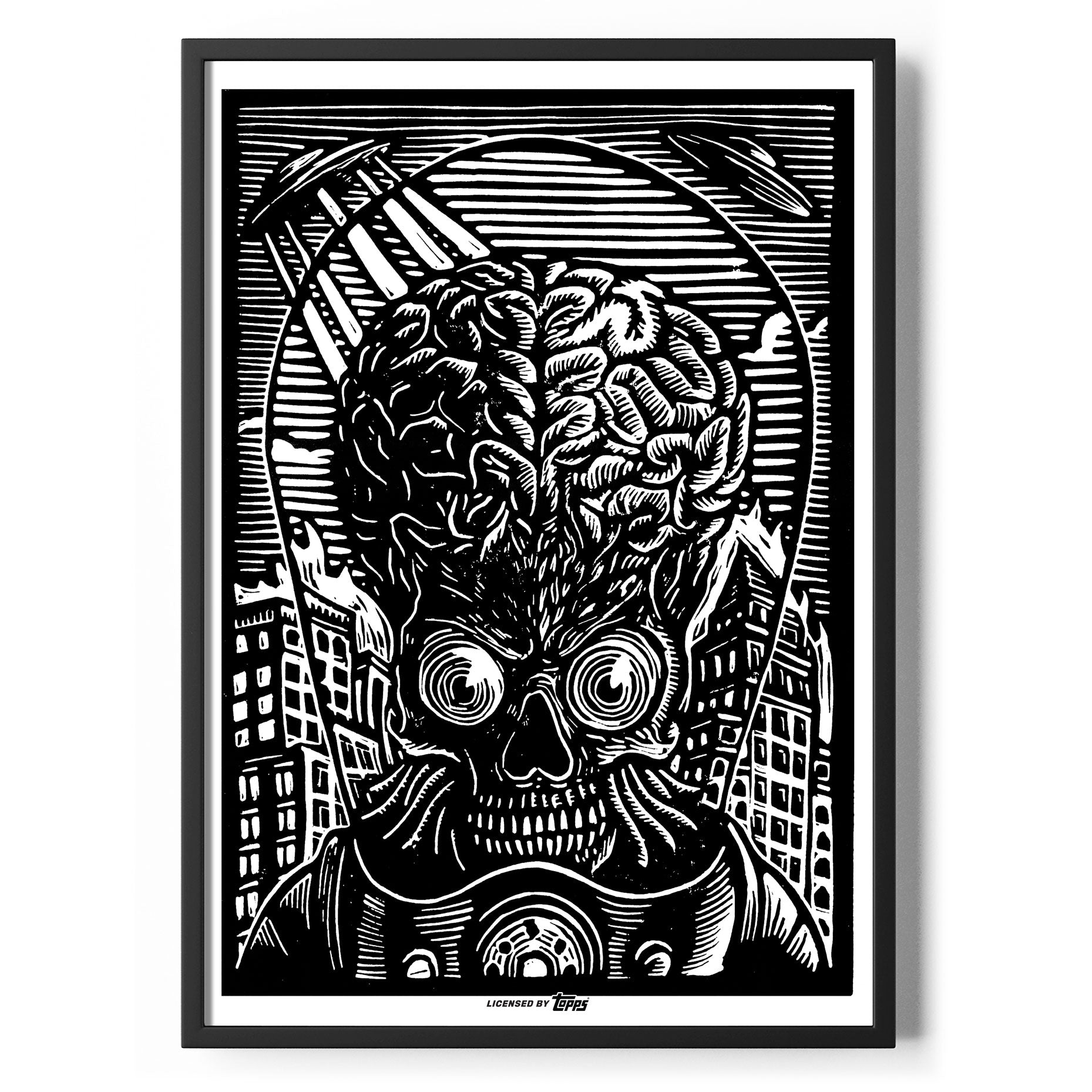 Mars Attacks B&W Art Poster Standard Poster Standard fra Mars Attacks