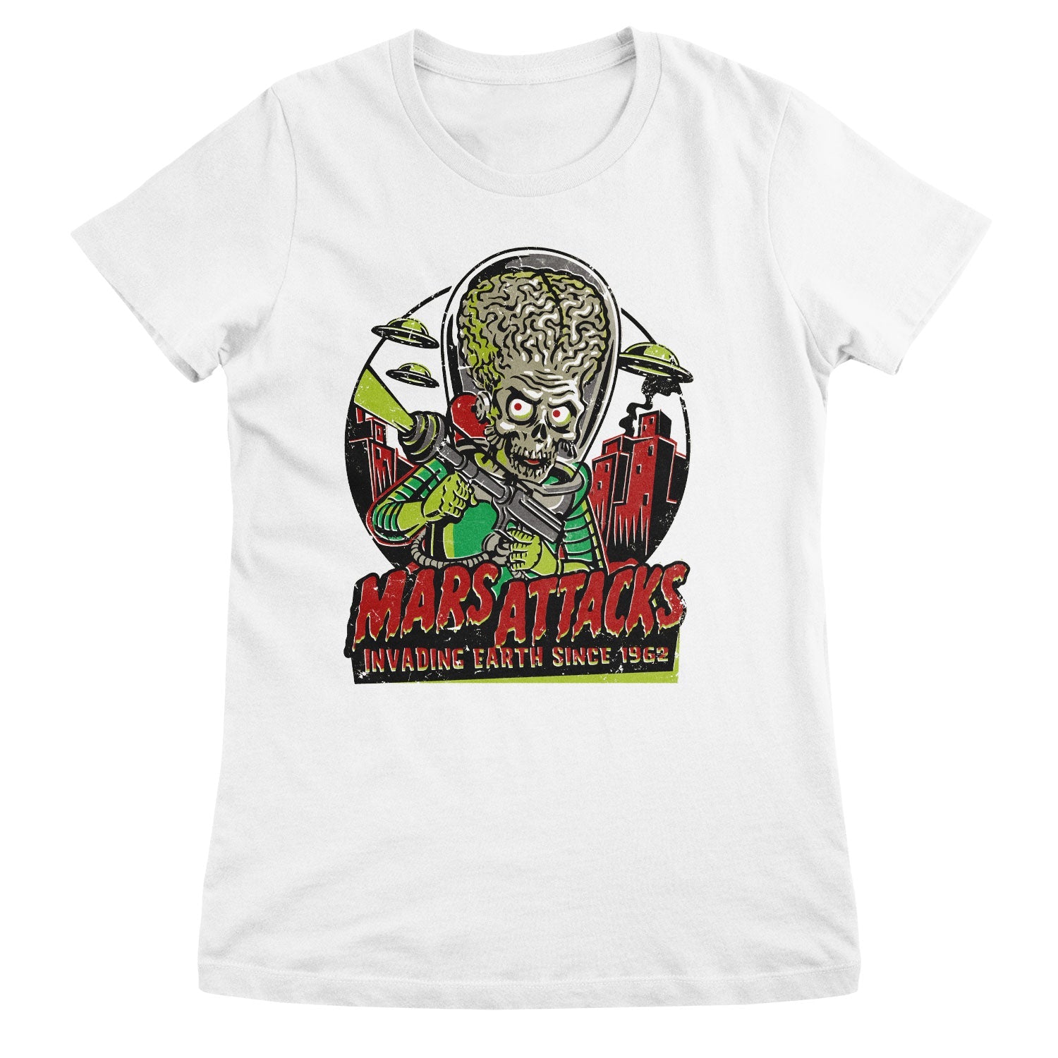 Mars Attacks - Invading Earth Since 1962 Girly Tee Girly Tee fra Mars Attacks