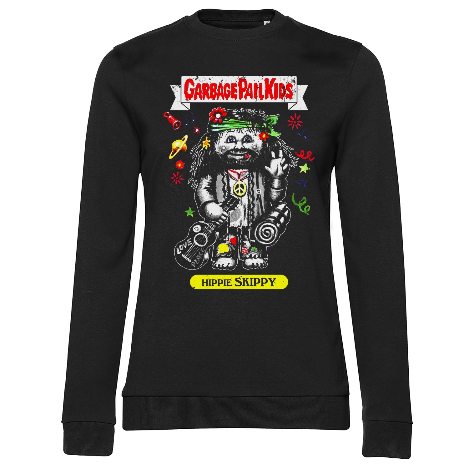 Garbage Pail Kids - Hippie Skippy Girly Sweatshirt Girly Sweatshirt fra Garbage Pail Kids
