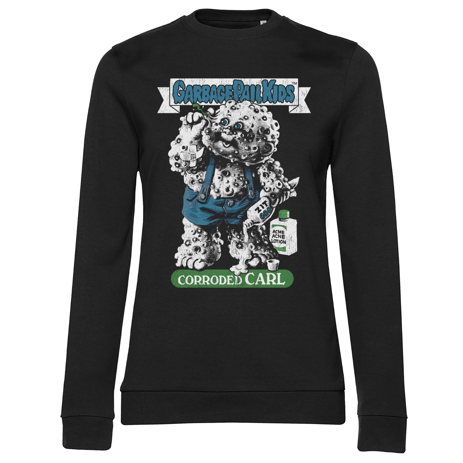 Garbage Pail Kids - Corroded Carl Girly Sweatshirt Girly Sweatshirt fra Garbage Pail Kids