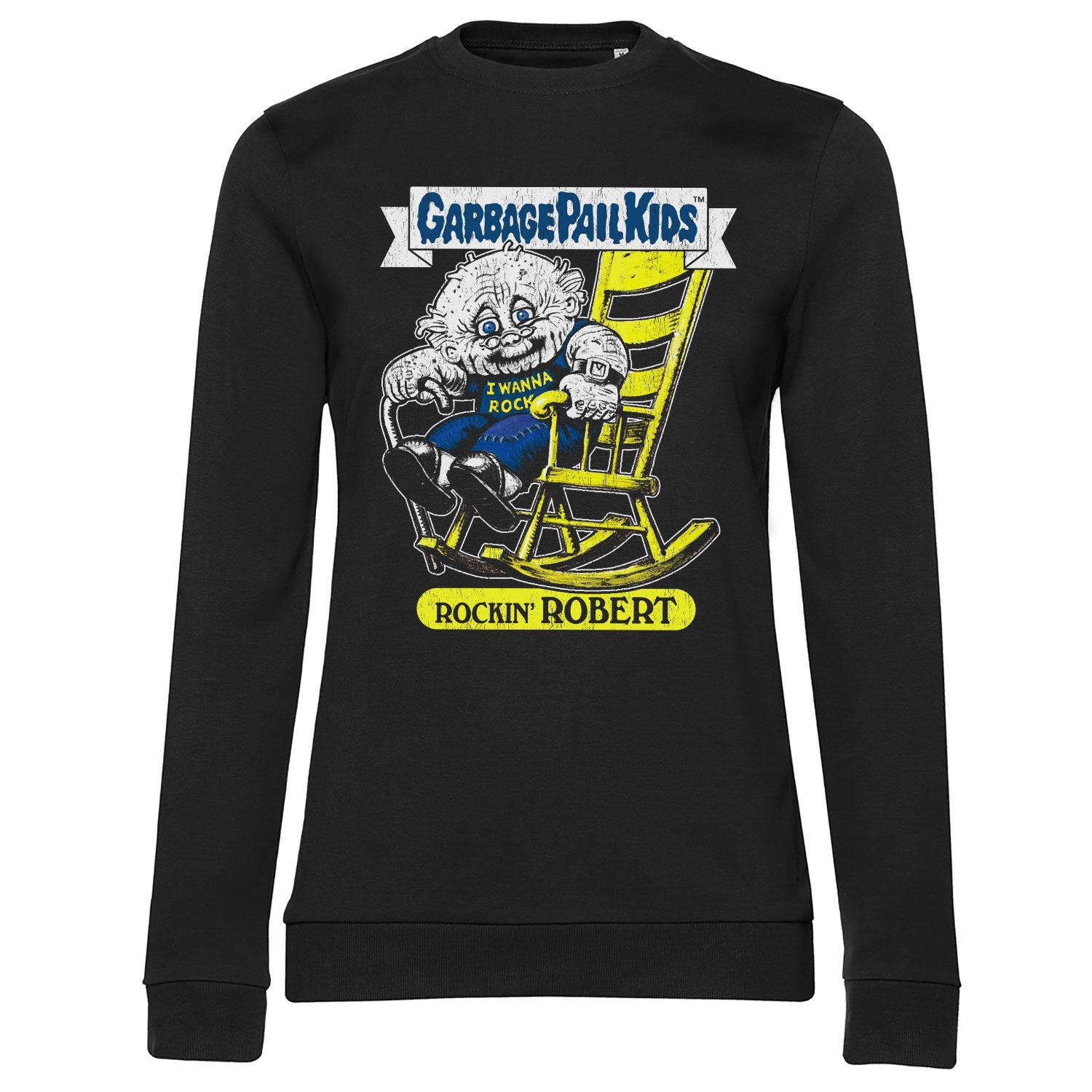 Garbage Pail Kids - Rockin' Robert Girly Sweatshirt Girly Sweatshirt fra Garbage Pail Kids