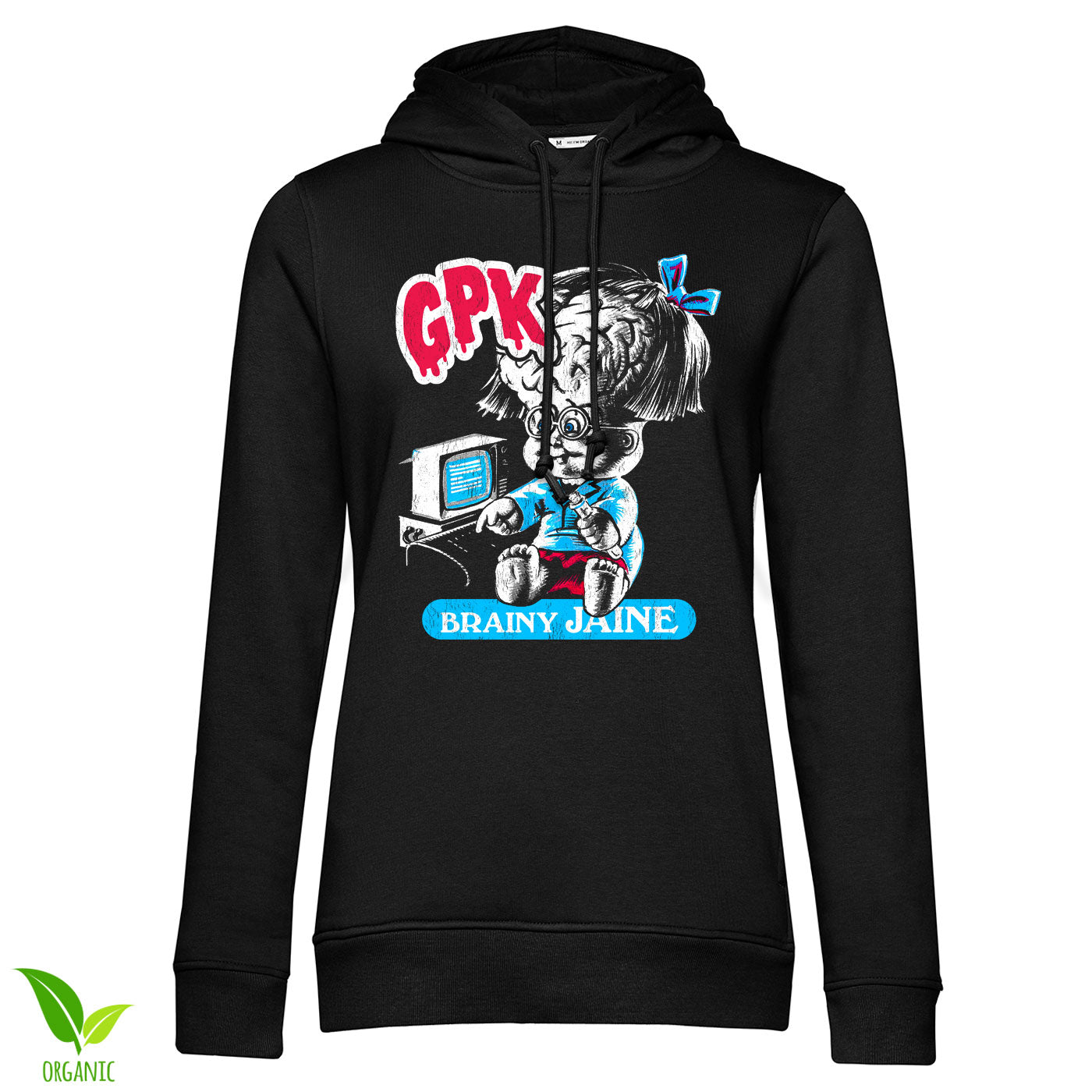 Garbage Pail Kids - Brainy Jaine Girly Hoodie Girly Hoodie fra Garbage Pail Kids