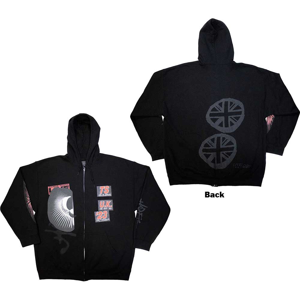 Travis Scott: Summer Run 2023 London Zipped Hoodie (Back Print)