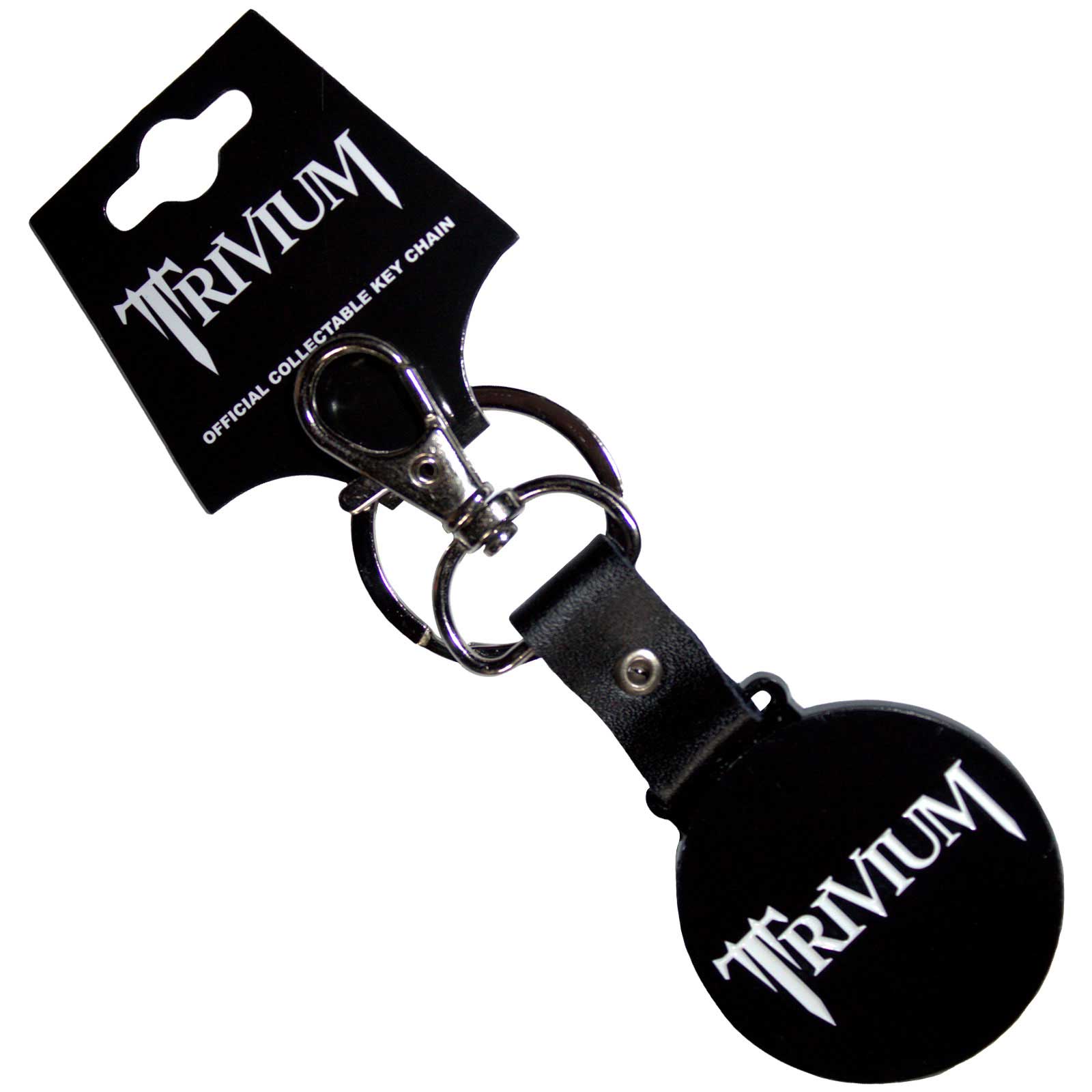 Trivium: Classic Logo Mono Circle Keychain