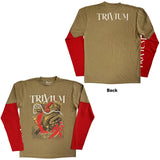 Trivium: Kirisute Gomen (Green & Red) (Back & Sleeve Print) Long Sleeve – officielt merchandise