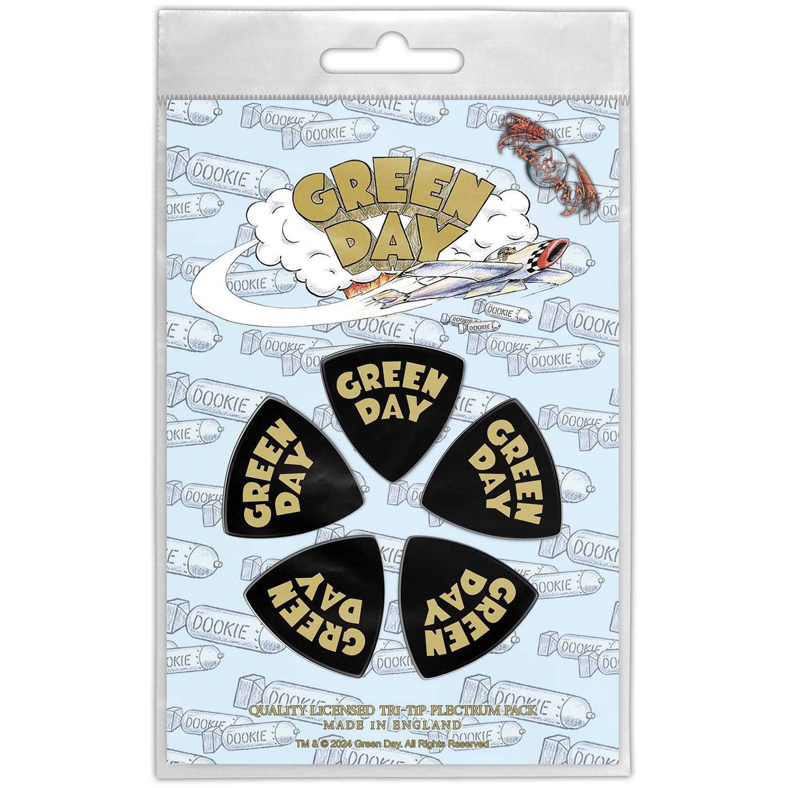 Green Day: Dookie Logo Plectrum – officielt merchandise