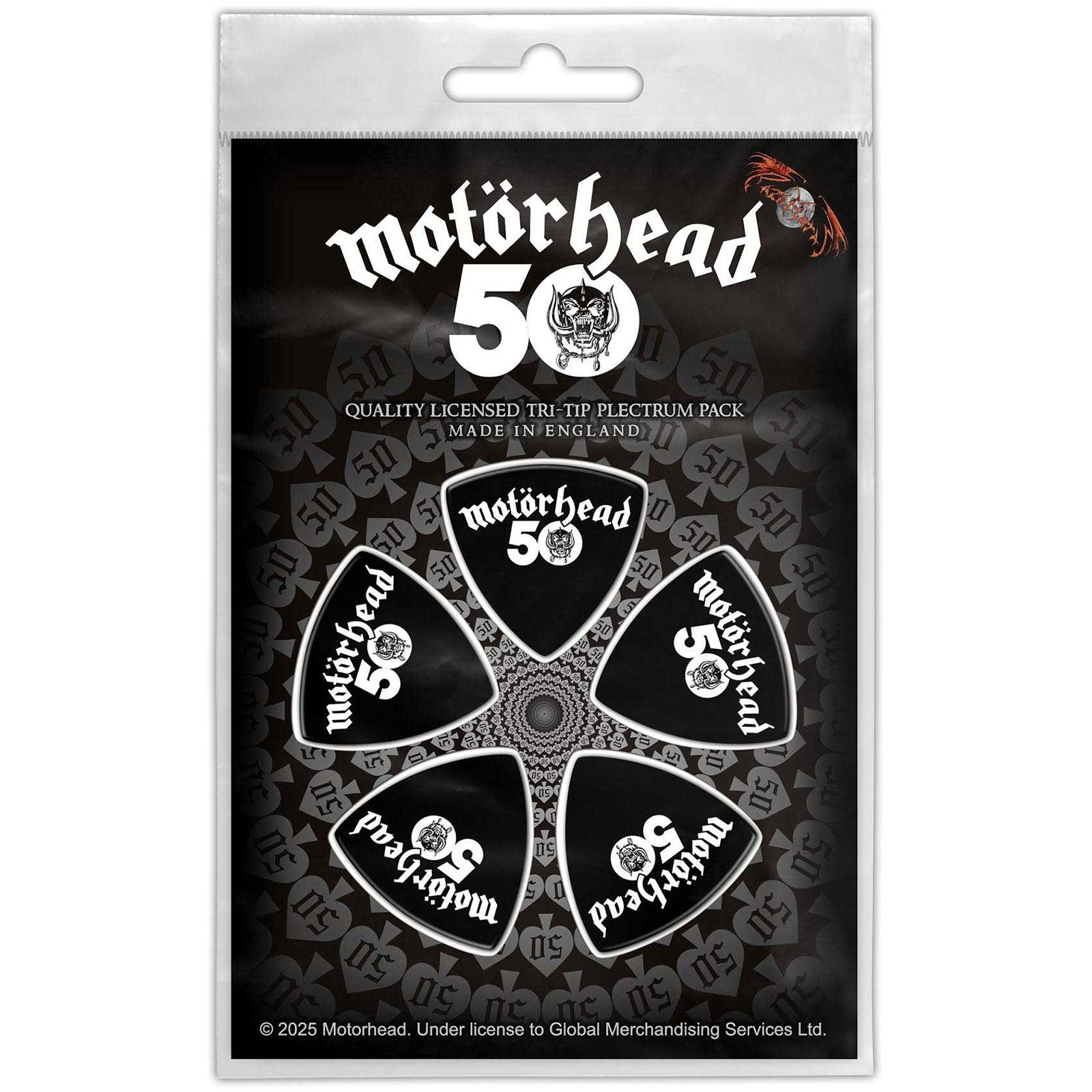 Motorhead: 50 Plectrum – officielt merchandise