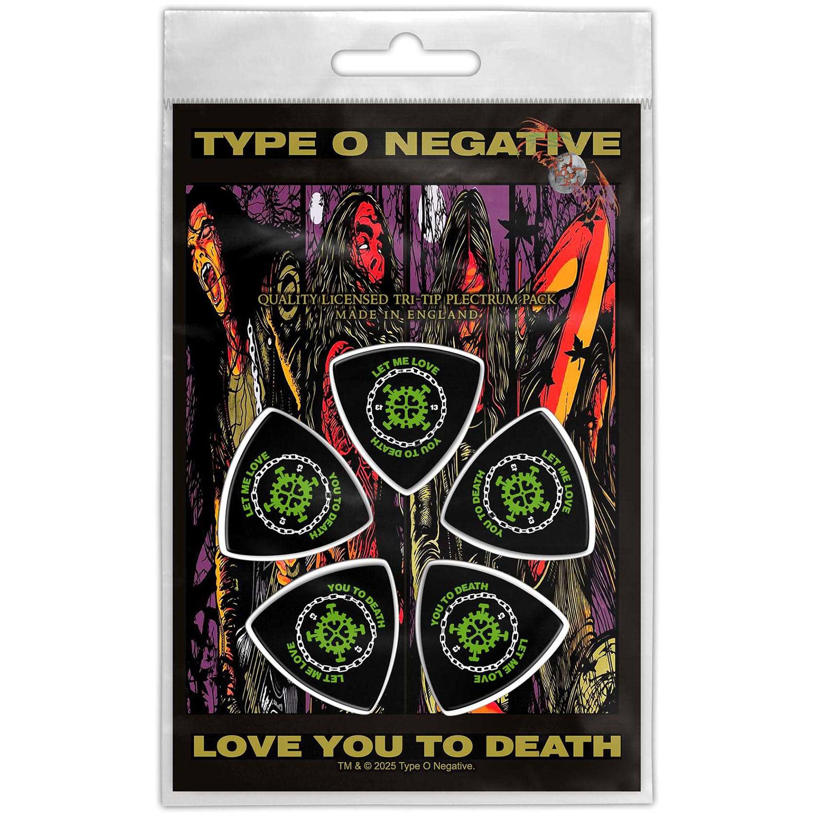 Type O Negative: Love You To Death Plectrum – officielt merchandise