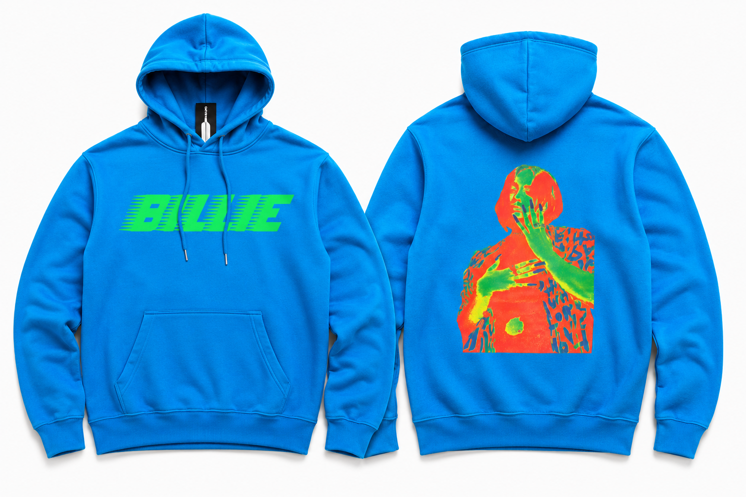 Billie Eilish: Thermal Photo Pullover Hoodie (print for og bag)
